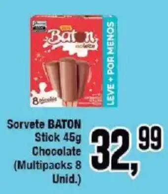 Redeconomia Sorvete BATON Stick Chocolate oferta