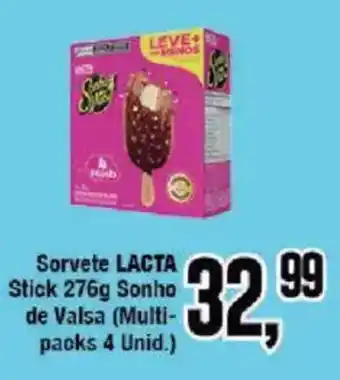 Redeconomia Sorvete lacta stick sonho de valsa oferta