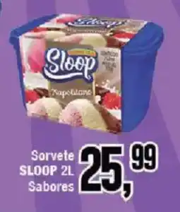 Redeconomia Sorvete sloop 2l sabores oferta