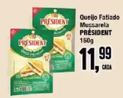 Redeconomia Queijo Fatiado Mussarela Président oferta