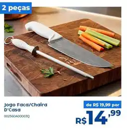 Casa Freitas Jogo Faca/Chaira D'Casa oferta