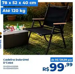 Casa Freitas Cadeira Dobrável D'Casa oferta