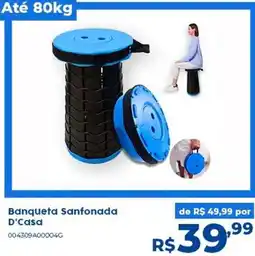 Casa Freitas Banqueta Sanfonada D'Casa oferta