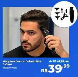 Casa Freitas Máquina cortar cabelo usb d'casa oferta