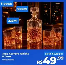 Casa Freitas Jogo Garrafa Whisky D'Casa oferta