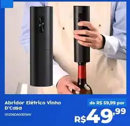 Casa Freitas Abridor Elétrico Vinho D'Casa oferta