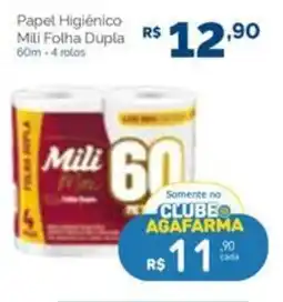 Agafarma Papel Higiênico Mili Folha Dupla oferta