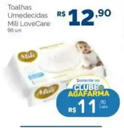 Agafarma Toalhas umedecidas mili lovecare oferta