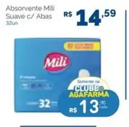 Agafarma Absorvente Mili Suave c/ Abas oferta