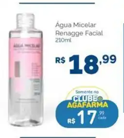 Agafarma Água micelar renagge facial oferta