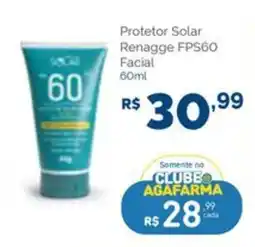 Agafarma Protetor solar renagge fsp60 facial oferta