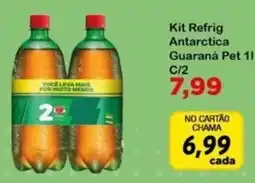 Chama Supermercados Kit Refrig Antarctica Guaraná Pet oferta