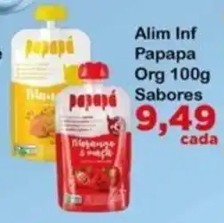 Chama Supermercados Alim Inf Papapa Org 100g Sabores oferta