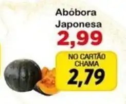 Chama Supermercados Abóbora Japonesa oferta