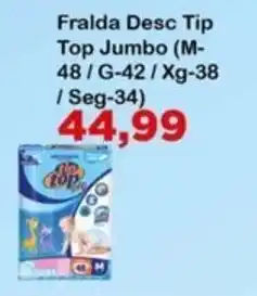 Chama Supermercados Fralda Desc Tip Top Jumbo oferta