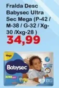 Chama Supermercados Fralda desc babysec ultra sec mega oferta