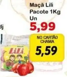 Chama Supermercados Maçã Lili oferta