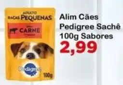 Chama Supermercados Alim Cães Pedigree Sachê oferta