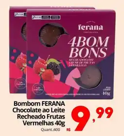 Althoff Supermercados Bombom ferana chocolate ao leite recheado frutas vermelhas oferta