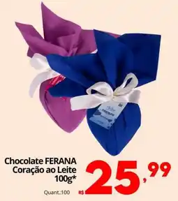 Althoff Supermercados Chocolate ferana coração ao leite oferta