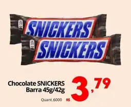 Althoff Supermercados Chocolate snickers oferta