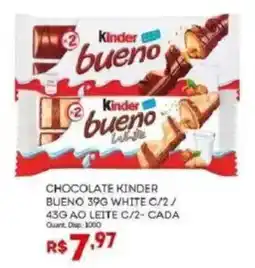Bistek Supermercados Chocolate kinder bueno white oferta