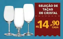 Bistek Supermercados seleção de taças de cristal oferta