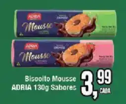 Redeconomia Biscoito Mousse ADRIA 130g Sabores oferta
