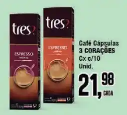 Redeconomia Café Cápsulas 3 Corações oferta