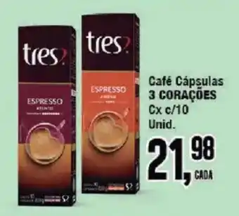 Redeconomia Café Cápsulas 3 Corações oferta