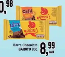 Redeconomia Barra Chocolate GAROTO 80g oferta