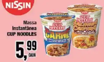 Redeconomia Massa instantânea cup noodles carne oferta