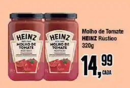 Redeconomia molho de tomate heinz rústico oferta