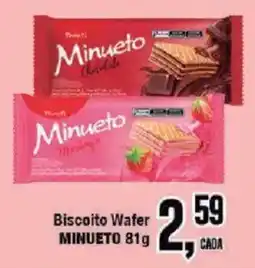 Redeconomia Biscoito Wafer Minueto oferta