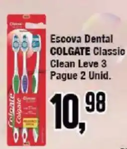 Redeconomia Escova Dental Colgate Classic Clean Leve 3 oferta