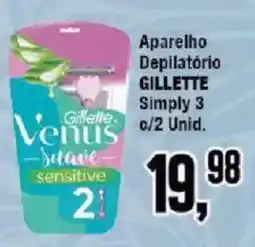 Redeconomia Aparelho depilatório gillette simply 3 oferta