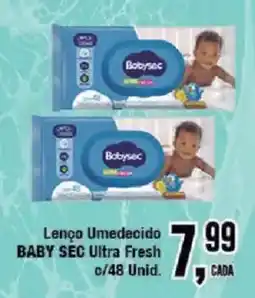 Redeconomia Lenço umedecido baby sec ultra fresh oferta