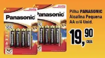 Redeconomia Pilha panasonic alcalina pequena aa oferta