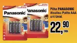 Redeconomia Pilha PANASONIC Alcalina Palito AAA oferta