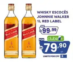 Rede Compras whisky escocês johnnie walker 1l red label oferta