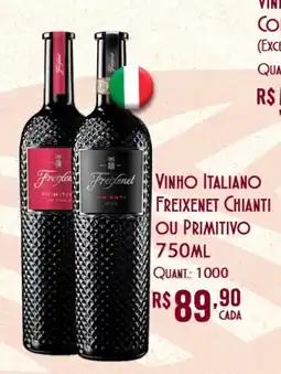 Giassi Supermercados Vinho italiano freixenet chianti ou primitivo oferta