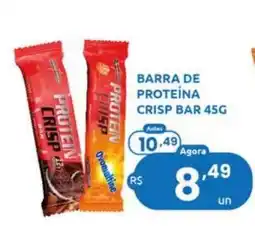 Rede Compras barra de proteína crisp bar 45g oferta