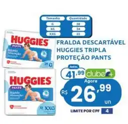 Rede Compras Fralda descartável huggies tripla proteção pants oferta