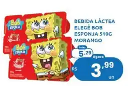 Rede Compras Bebida láctea elegê bob esponja morango oferta