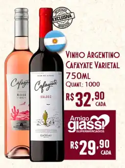 Giassi Supermercados vinho argentino cafayate varietal oferta