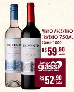 Giassi Supermercados vinho argentino trivento oferta