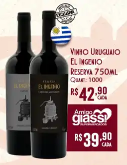 Giassi Supermercados Vinho uruguaio el ingenio reserva oferta