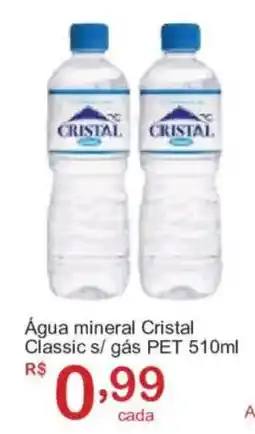 Giga Atacado Água mineral Cristal Classic s/ gás PET oferta