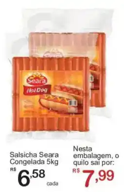 Giga Atacado Salsicha Seara Congelada oferta