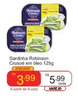 Giga Atacado Sardinha robinson crusoé em óleo oferta